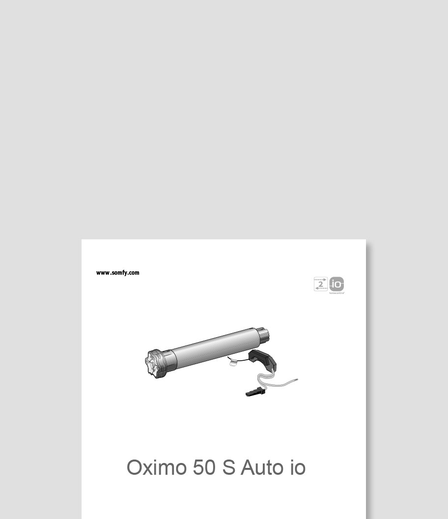 newo Anleitung Somfy Oximo 50S Auto io