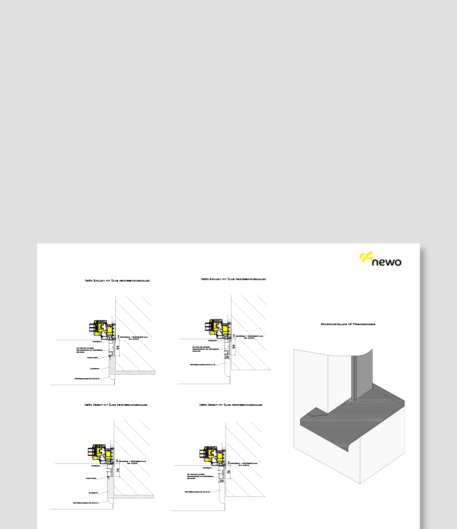 Slide Abschluss mit Exklusiv und Dezent Fuehrungsschienen Modell